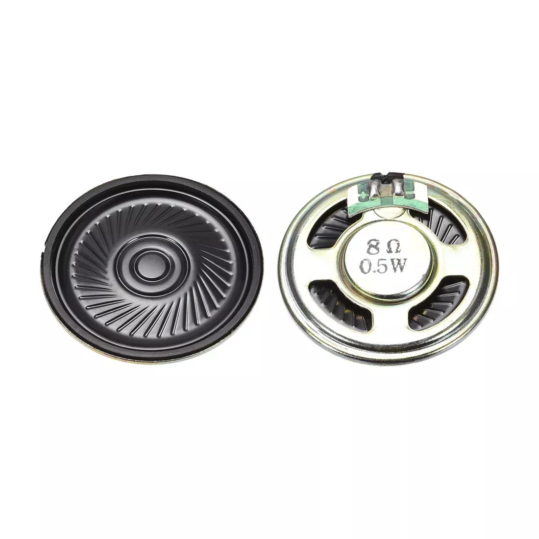 0.5 W 8 Ohm DIY Magnetic Speaker 40mm Round-shape Replacement Loudspeaker 2pcs