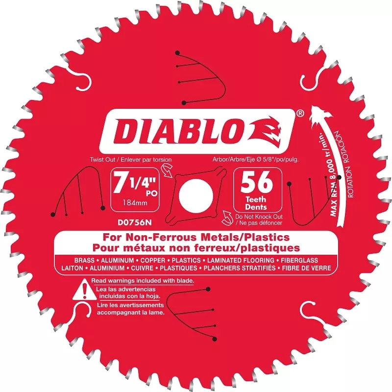 7-1/4 Inch Thick Aluminum Blade Saw With 56 Teeth