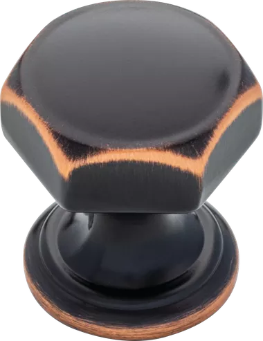 Better Homes & Gardens Oil Rubbed Bronze 1 1/8" Holbrook Cabinet & Drawer Knob 4 Pack