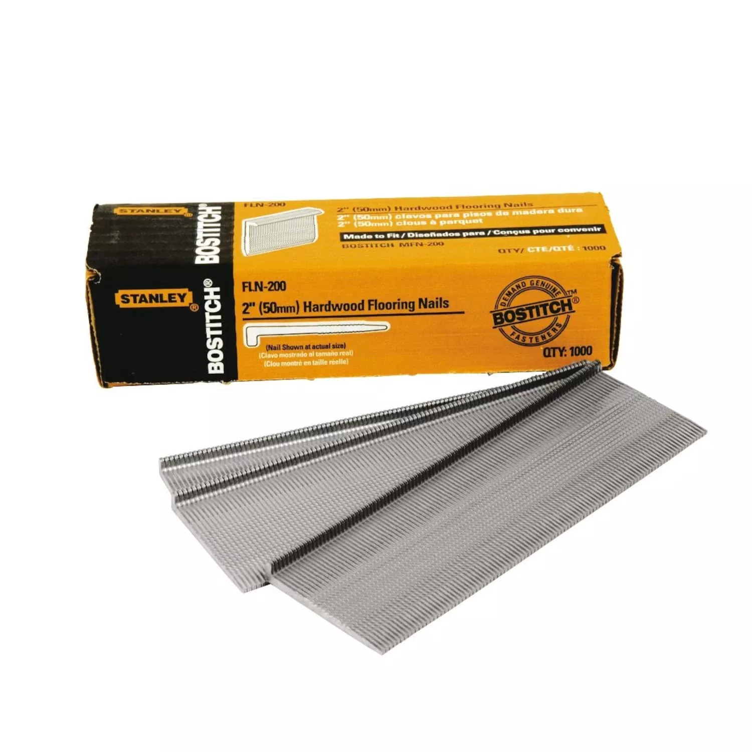 Bostitch 2 In. L X 16 Ga. Straight Strip Coated Hardwood Flooring Cleats 1000 Pk