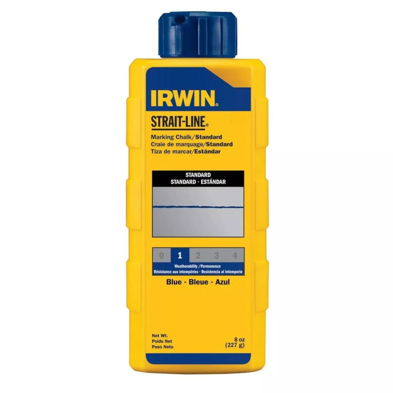 Irwin Strait-Line 8 Oz Permanent Marking Chalk Blue 1 Pk