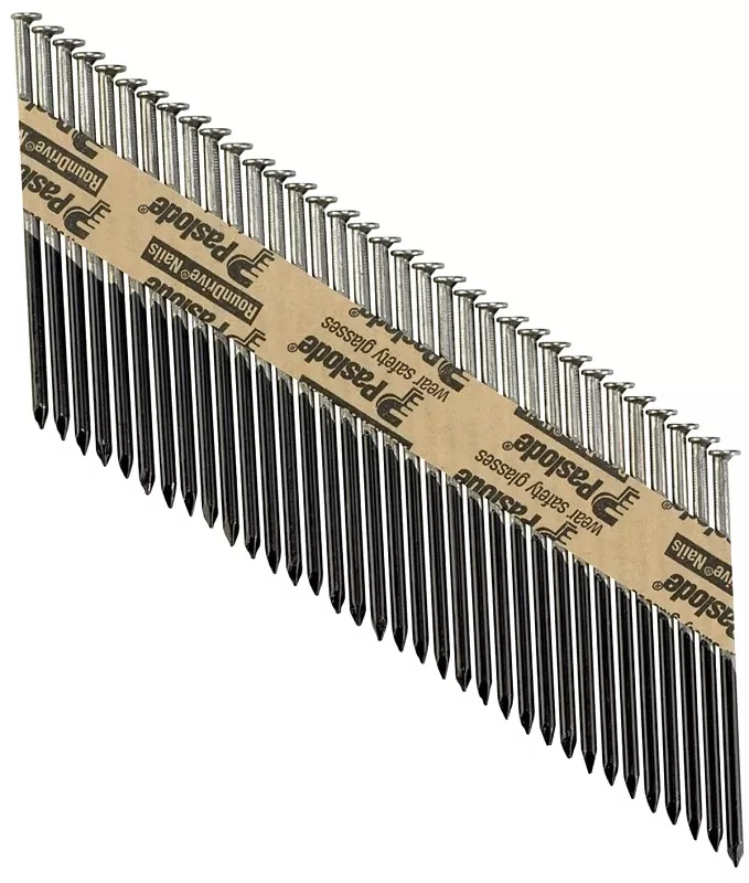 Paslode RounDrive 3-1/4 In. L Angled Strip Hot-Dip Galvanized Framing Nails 30 Deg 2000 Pk