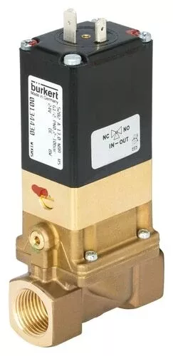 Solenoid Valve G1'' NC Brass FKM 0.2-10bar/3-145psi 24VDC Anti-Waterhammer 5282 226990