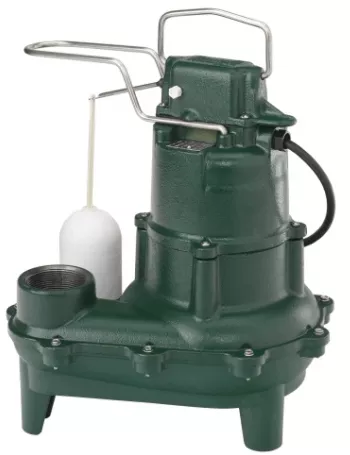 Zoeller 115/230 V, 4/10 HP, 1725 RPM, 60 Hz, Cast Iron Sewage Pump