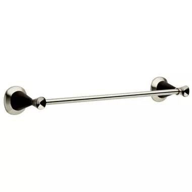 ZUR24-SBR Zurie 24" Bath Towel Bar Satin Nickel & Cocoa Bronze Finish